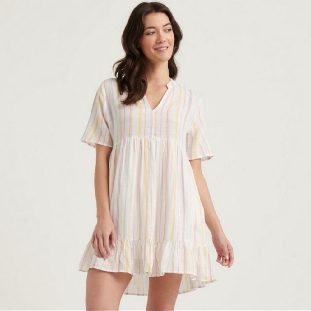 Lucky Brand Striped Meadow Dress NWT | s